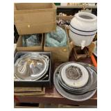 Beverage Dispenser, Stemware, Platters