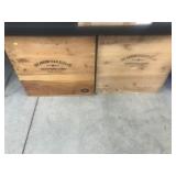 (2) Vintage Wooden Shipping Boxes