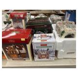 Porcelain Canisters and Buildings