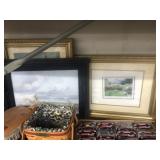(2) Framed Prints with Oil On Canvas