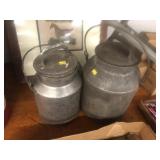 (2) Creamer Cans