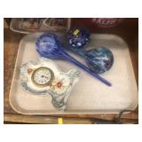 Porcelain Shelf Clock, Plant Waterers