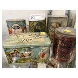 Advertising Tins and Candy Canister