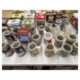 Budweiser  and Brewery Beer Steins
