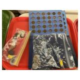 Lincoln Head Cents, 2 Silver Quarters, etc.