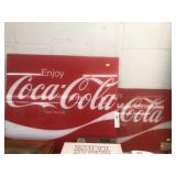 (2) Coca-Cola Plastic Signs