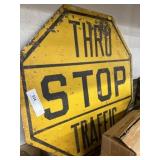 Vintage Metal STOP Sign