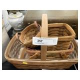 (4) Longaberger Baskets