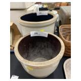 (2) Stoneware Storage Crocks