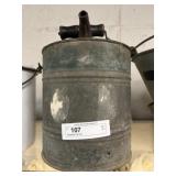 Galvanized Fuel Can
