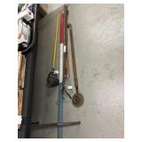 Parade Torch with Primitive Garden Tools