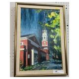 W. Carly Framed Oil On Board