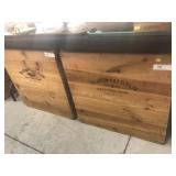 (2) Large Wooden Shipping Boxes