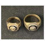 (2) 10K J.P McCaskey HS Class Rings