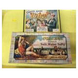 Vintage Taffy Box with Card Game