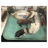 Decanter Bottle and Still Banks