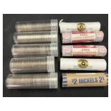 (9) Rolls of Uncirculated Nickels