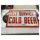 (2) Vinyl Beverage Signs