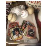 Signed Baseballs and Trading Cards