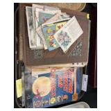 Comic Books, Postcards, Scrapbooks