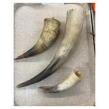 (3) Contemporary Powder Horns