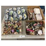Fabric, Spools of Thread, Misc.