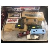 Vintage Toy Vehicles with Avon Bottles