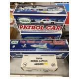 (3) Hess Trucks with Still Bank