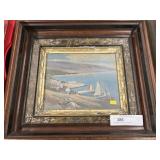 Deep Molded Walnut Frame with Print