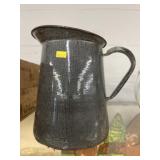 Gray Agateware Pitcher