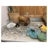 Stemware, Woven Basket, Serving Ware