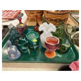 Art Glass with Hen On Nest