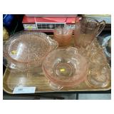 Pink Depression Glassware