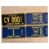 (4) Sample License Plates