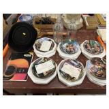 Collector Plates, Water Bottles, Tennis Rackets