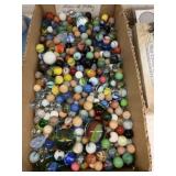 Glass, Agate Swirl and Clay Marbles