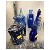 Cobalt Bottles and Pitchers