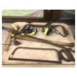 Fishing Reels, Draw Knife, Meat Saw