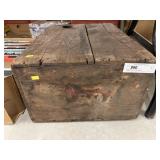 Wood Hinged Top Storage Box