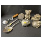Silverplate Still Banks, Utensils, Ice Cream Scoop