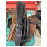 (3) Leather Pistol Rigs