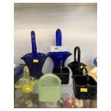 Uranium, Cobalt and Amethyst Glassware