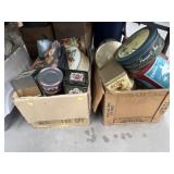 (2) Boxes of Storage Tins