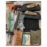 Pocket Knives, Cleaning Rods, Compass