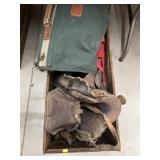 Pony Saddle, Folding Chair, Shipping Box