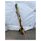 2 Brooms, Spade Shovel, Hoe, Ice Scraper, etc.