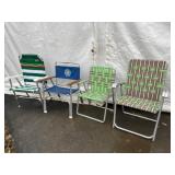 (4) Folding Lawn Chairs
