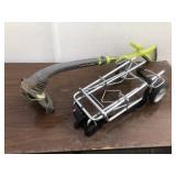 Folding Luggage Cart & Ryobi String Trimmer