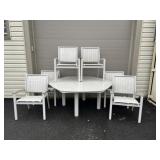 7 Pc. Aluminum Hexagon Patio Set