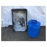 Concrete Tray & Water Jug
